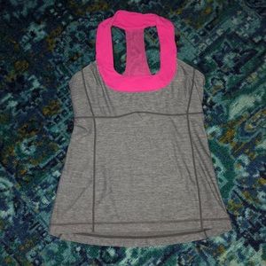Lululemon pink and gray top